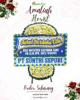Papan Bunga Duka di Gubu Kusuma