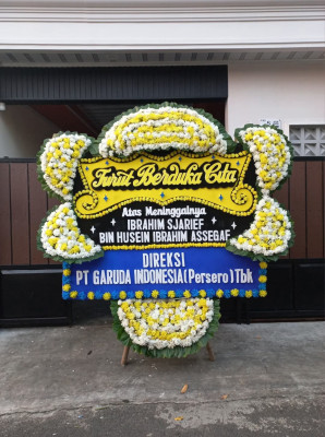 Papan Bunga Duka di Gubu Kusuma